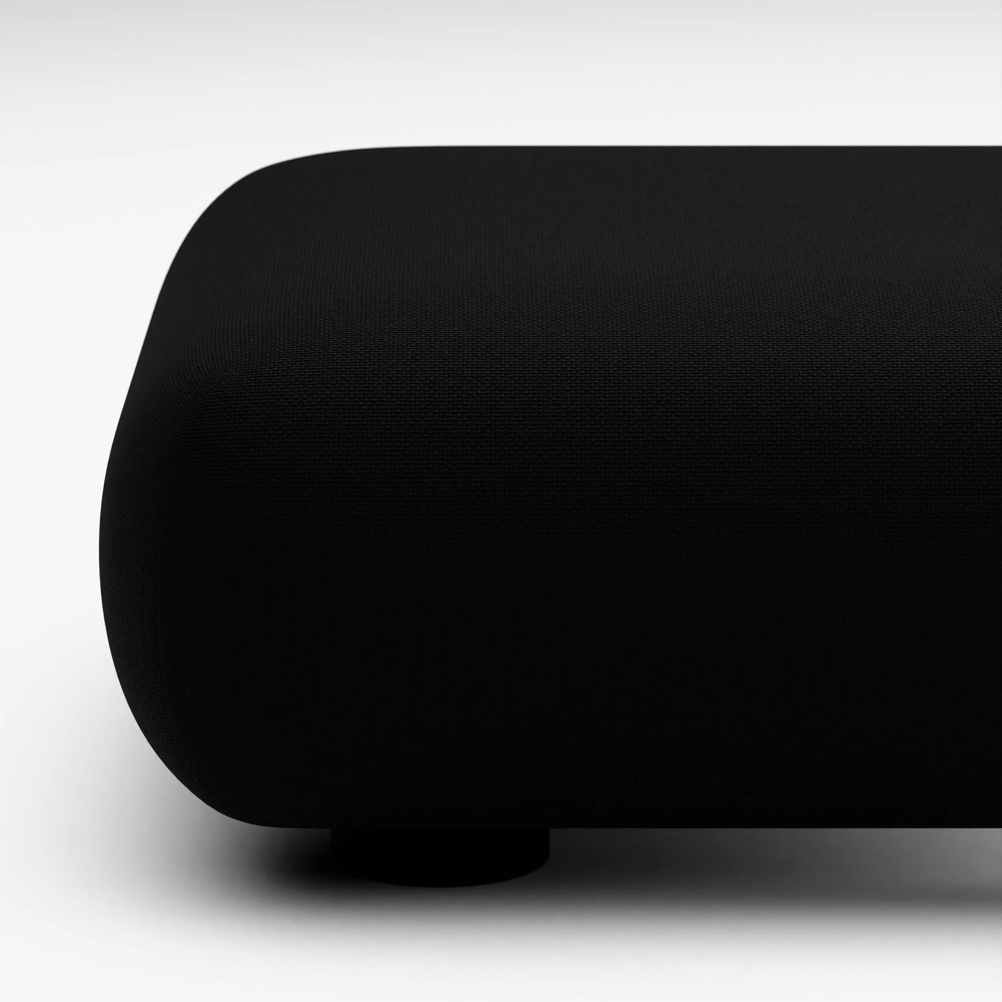 PLUMP Sofa Ottoman  - Black (Kvadrat Hallingdal 0190)